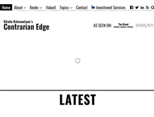 Tablet Screenshot of contrarianedge.com